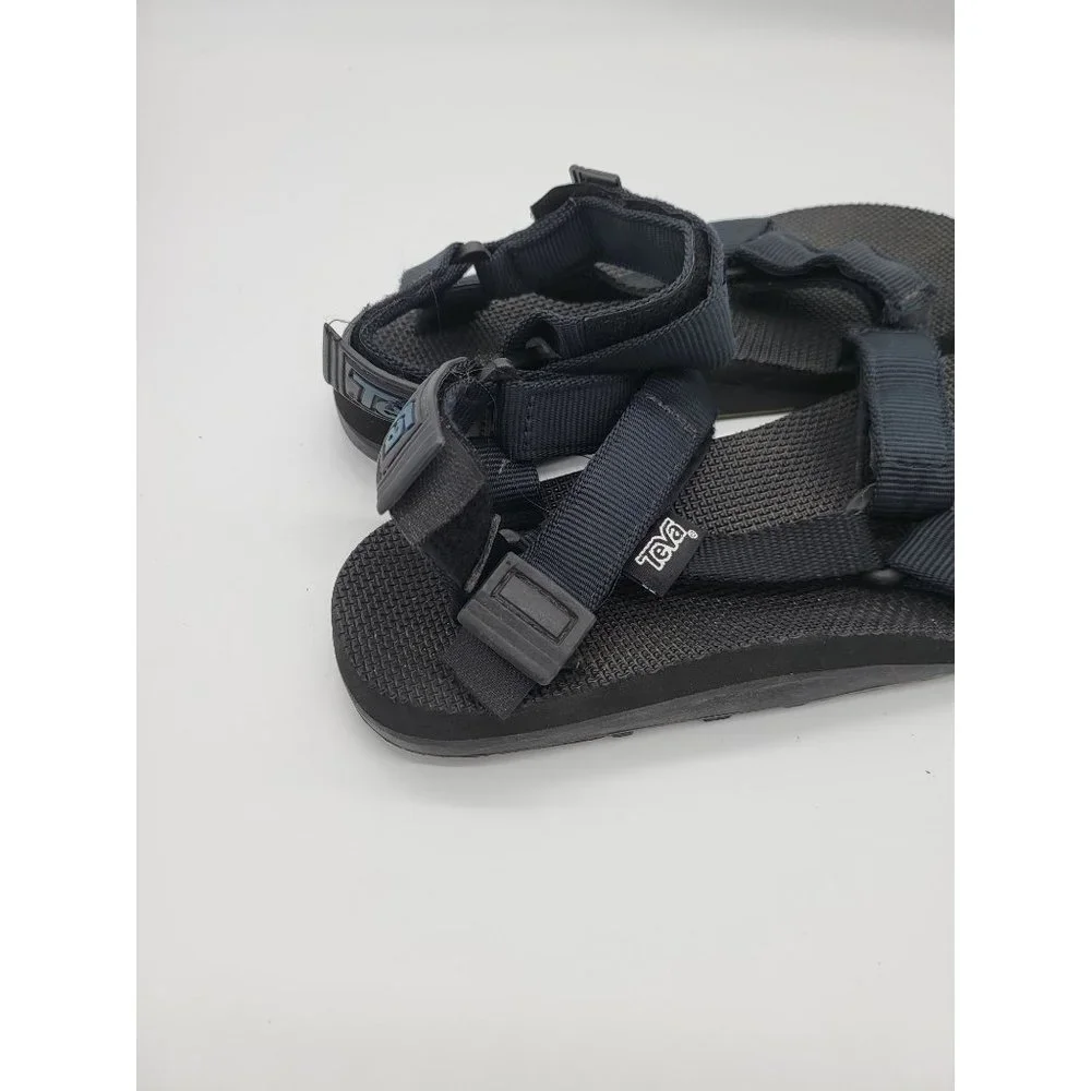 Teva Sandals 9M Mens Black Adjustable Hiking Sport‎ Strappy Open Toe Shoes